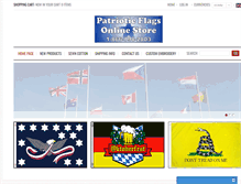 Tablet Screenshot of patriotic-flags.com